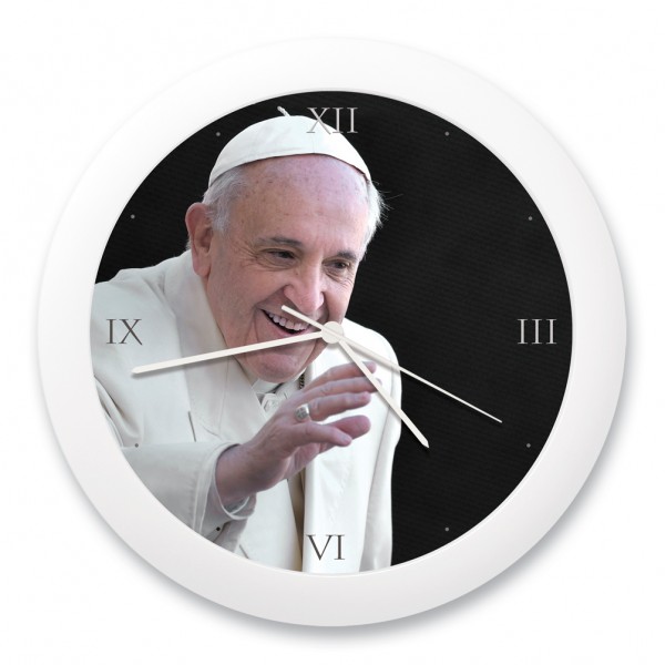 Wanduhr „Papst Franziskus“